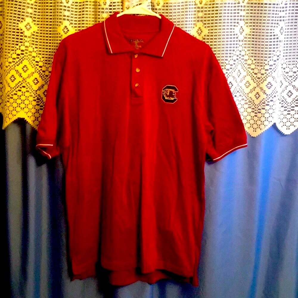 Russell Athletic Deep Red Polo Shirt